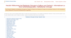 Desktop Screenshot of plastische-chirurgie-cottbus.de