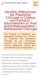 Mobile Screenshot of plastische-chirurgie-cottbus.de
